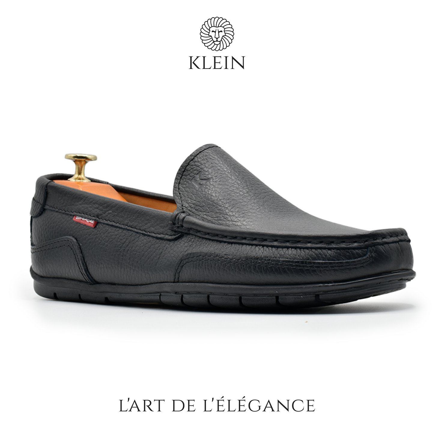 MOCASSIN MONACO BLANC EN CUIR