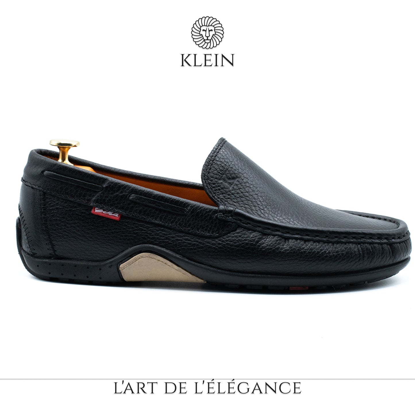 Grand Seigneur BMN Mocassin En Cuir noir