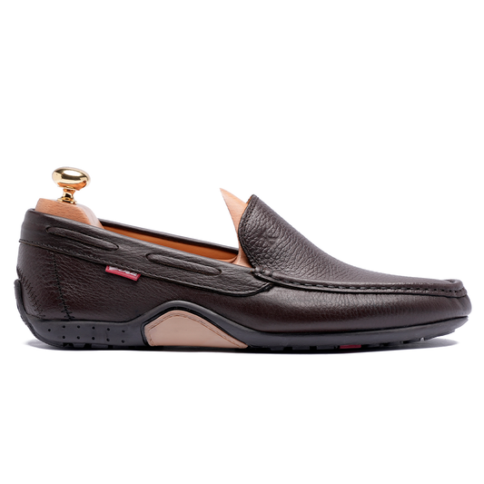 Grand Seigneur BMN Mocassin En Cuir MARRON