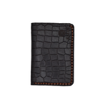 PORTEFEUILLE CROCO marron